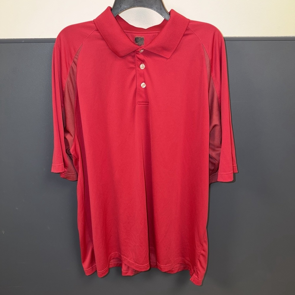 Slazenger Polo Golf Shirt Mens Pink Wicking XXL EUC Vintage